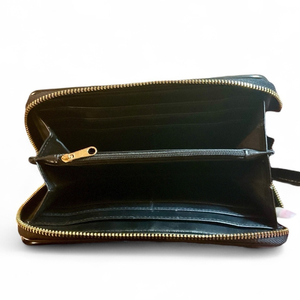 Harrods Quilted Patent Faux Leather Wallet — image 4 of 6